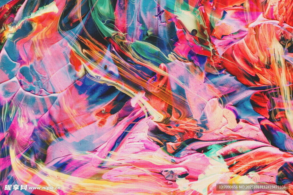 抽象多彩艺术纹理画面