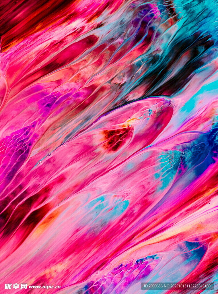 梦幻绚丽流体艺术图案