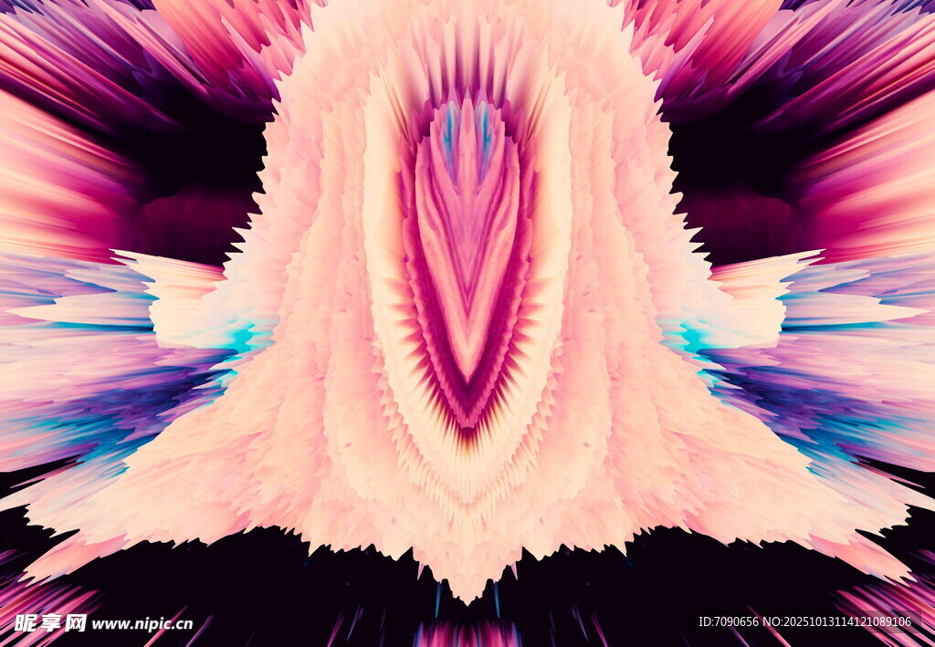 梦幻炫彩抽象艺术图案