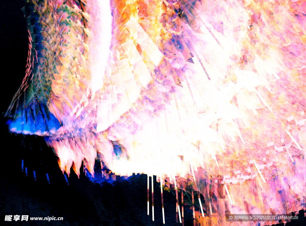绚丽烟花绽放夜空