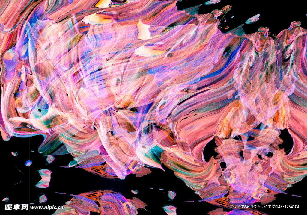 梦幻炫彩抽象艺术图案