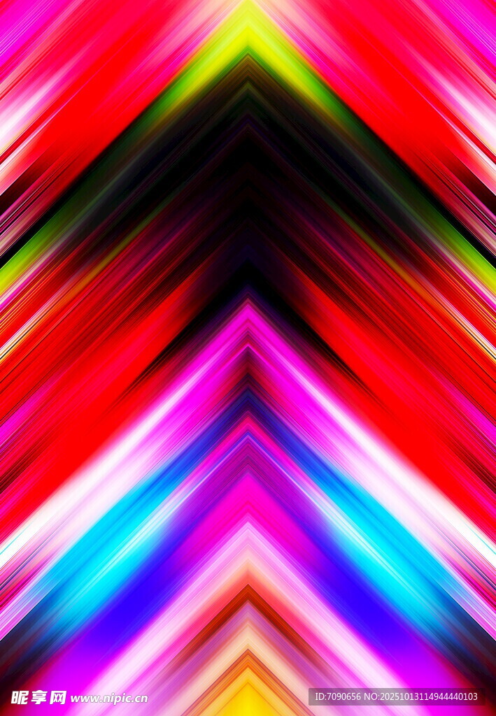 炫彩几何线条抽象图案