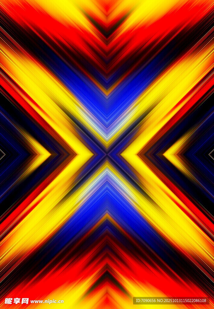 炫彩几何交叉图案