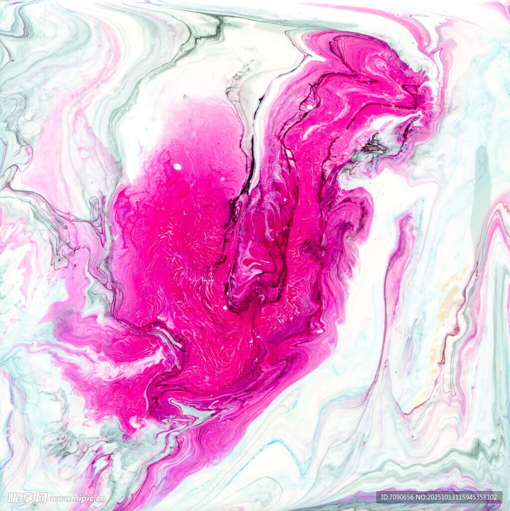 梦幻粉色流体艺术纹理