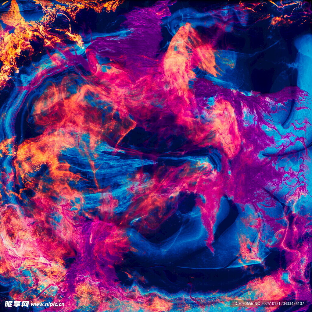 梦幻炫彩流体艺术画面