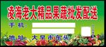 水果店牌匾 水果运输车车体