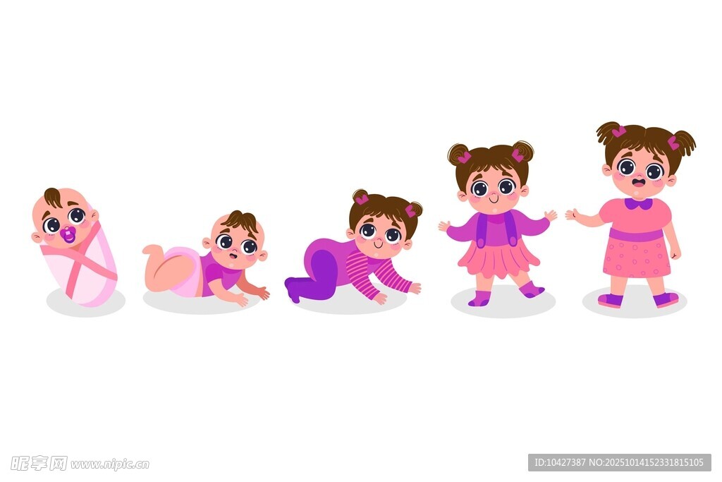 可爱卡通女孩玩偶展示
