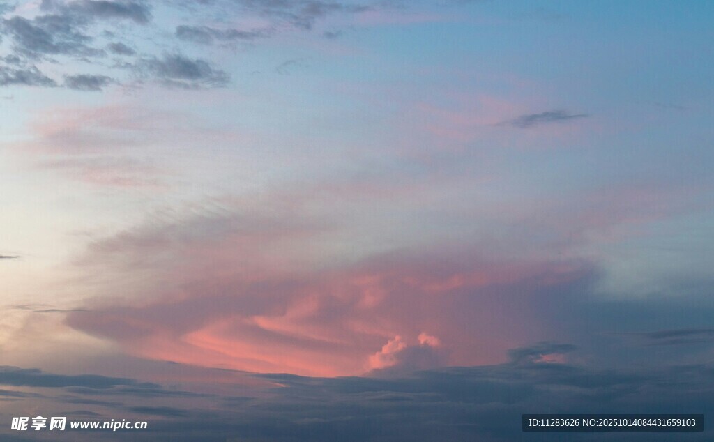 绚丽晚霞天空美景