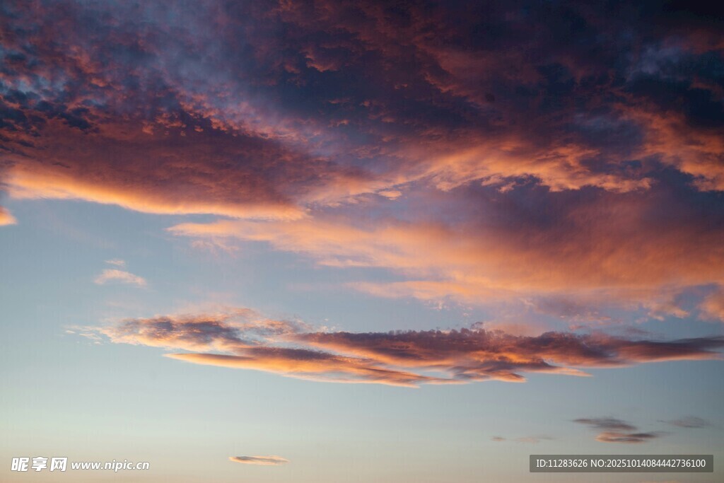 绚丽晚霞天空美景