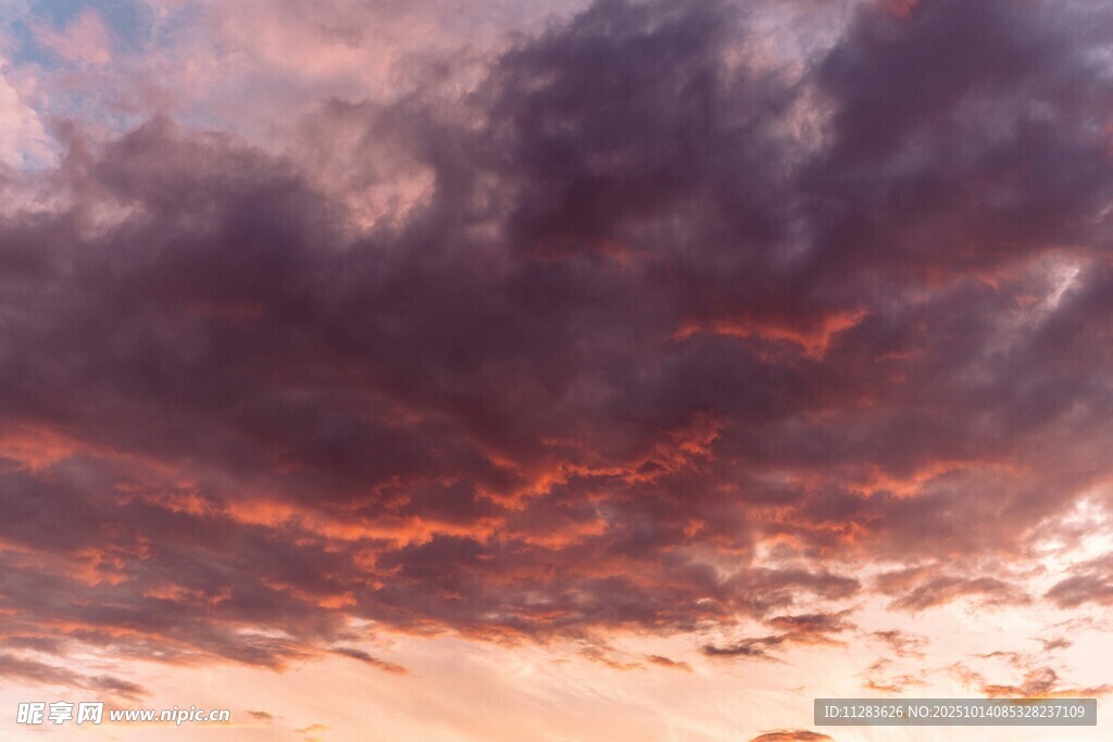 绚丽晚霞天空美景