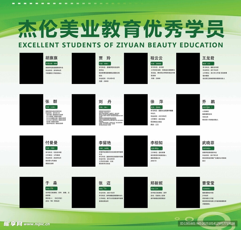 美业优秀学员展示
