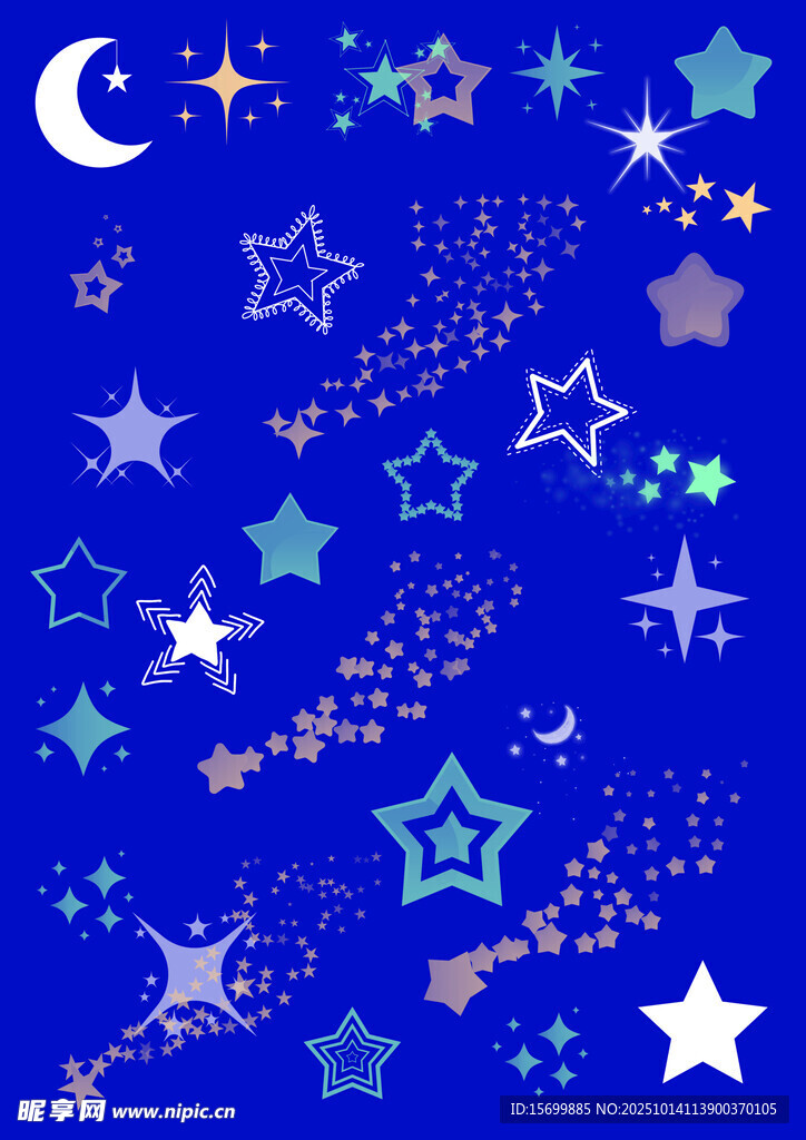 梦幻星空图案