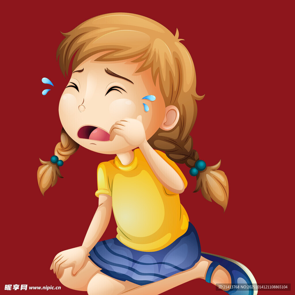 哭泣的小女孩