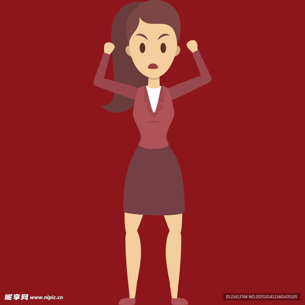 愤怒的职场女性
