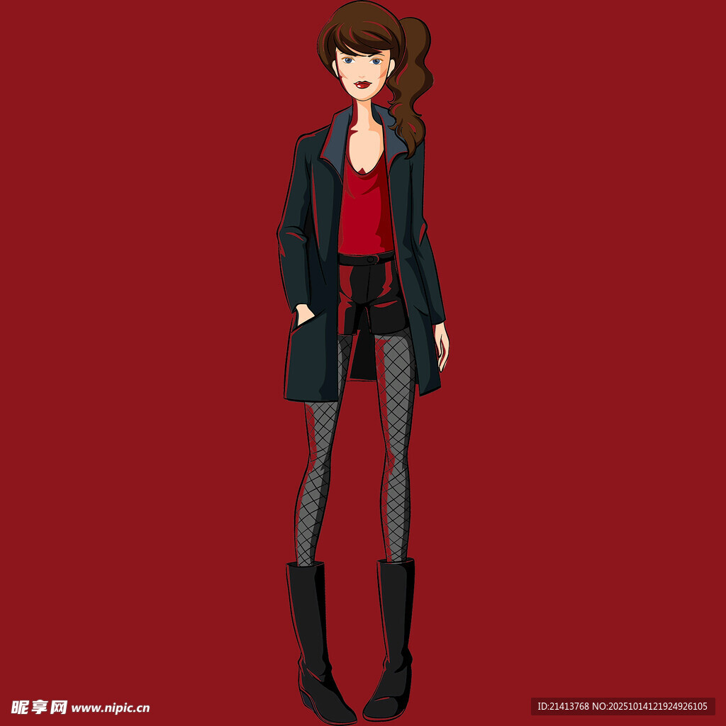 时尚穿搭女性形象展示