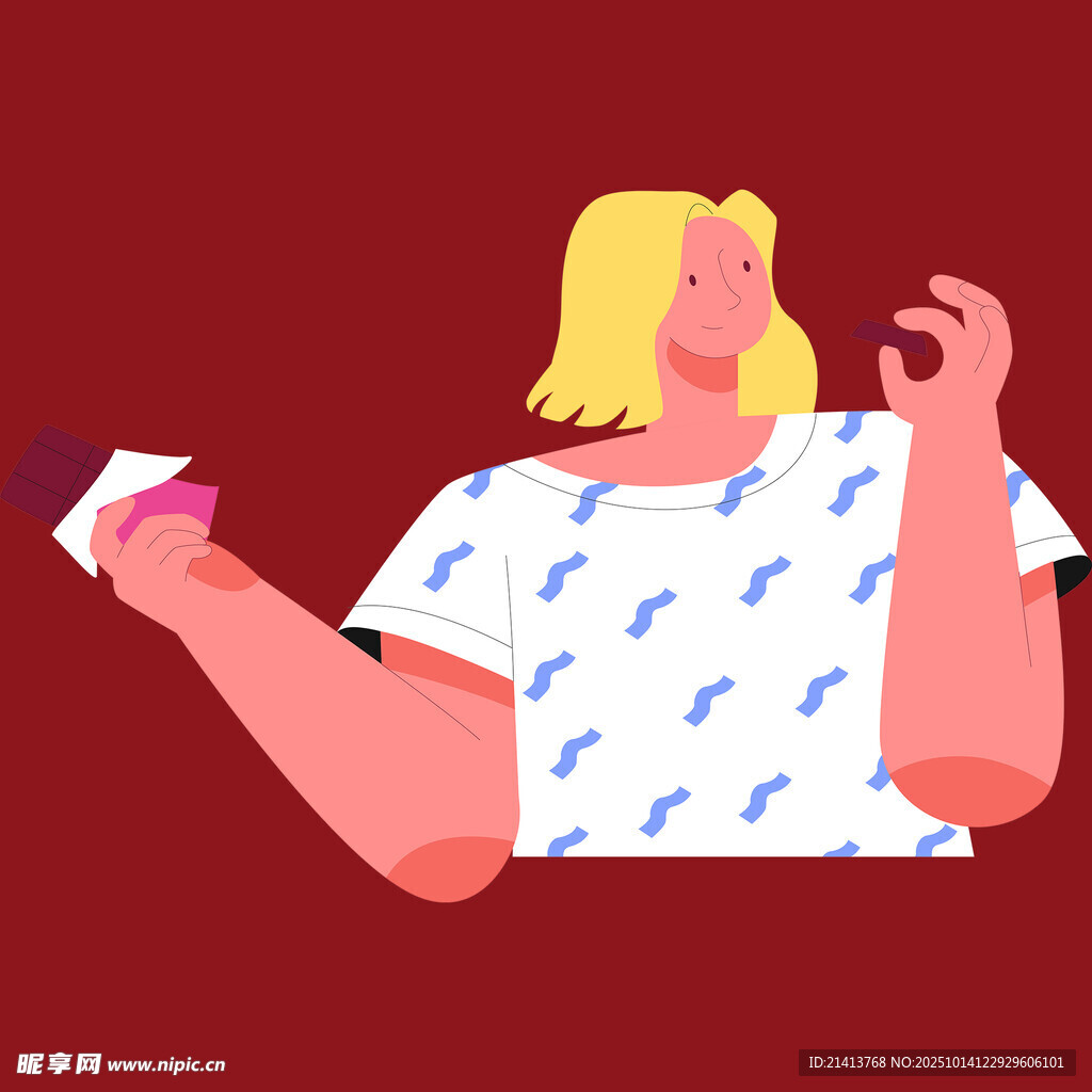 女子手持卡片做手势