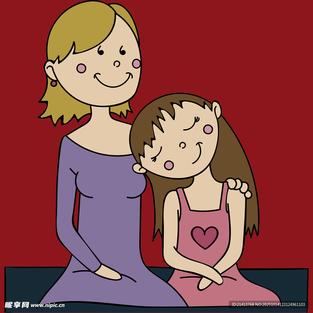 母女温馨相伴