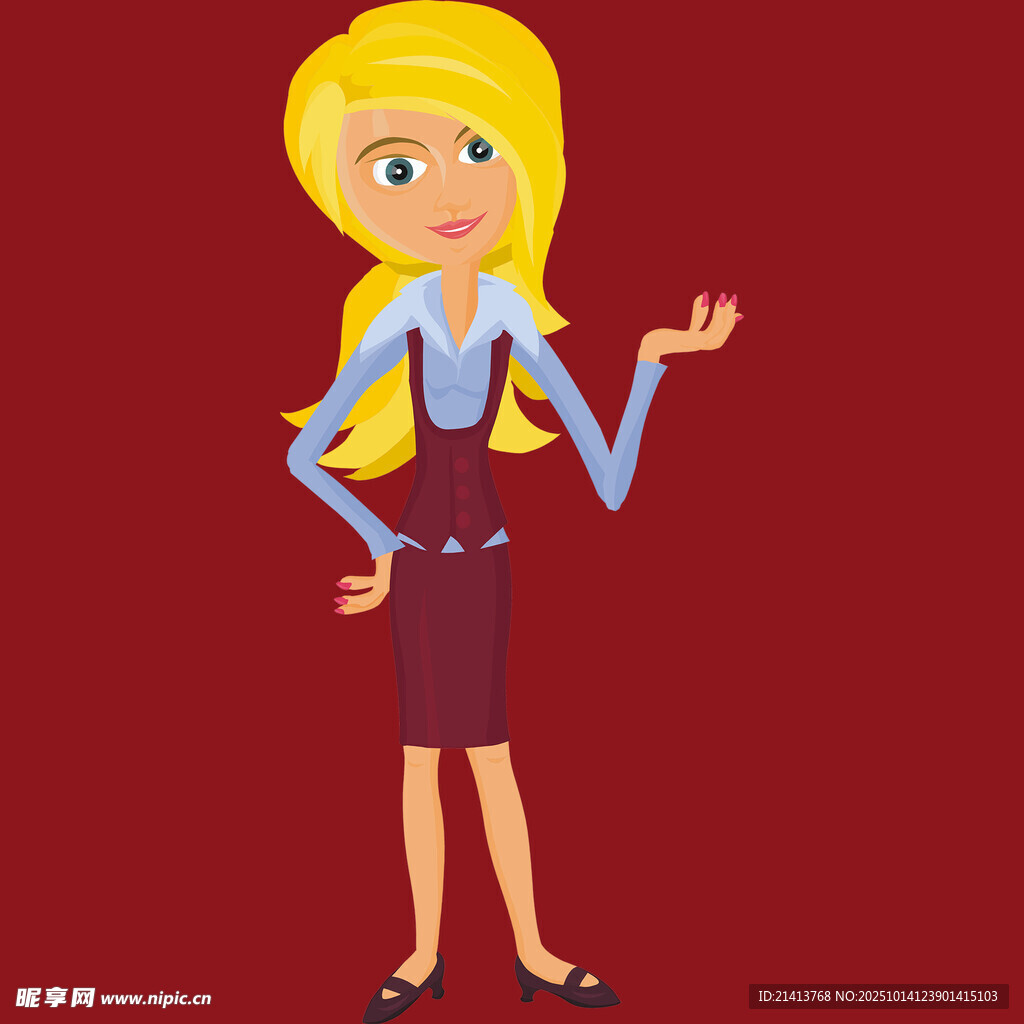 职业女性展示姿态