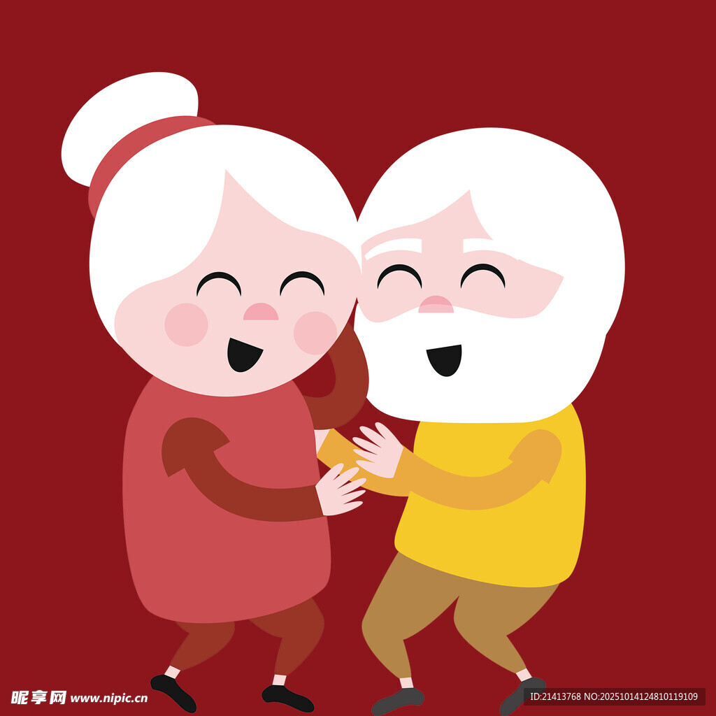 恩爱老夫妻甜蜜互动