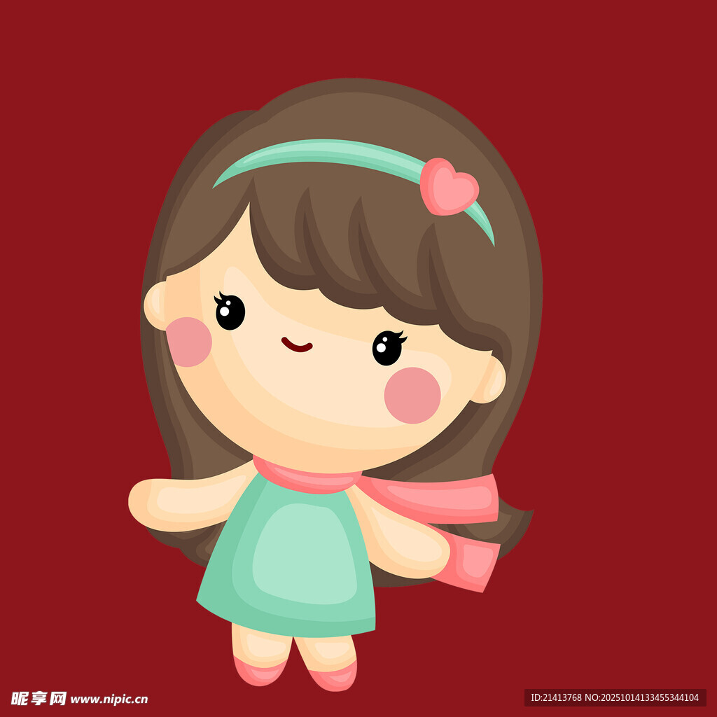可爱卡通小女孩形象