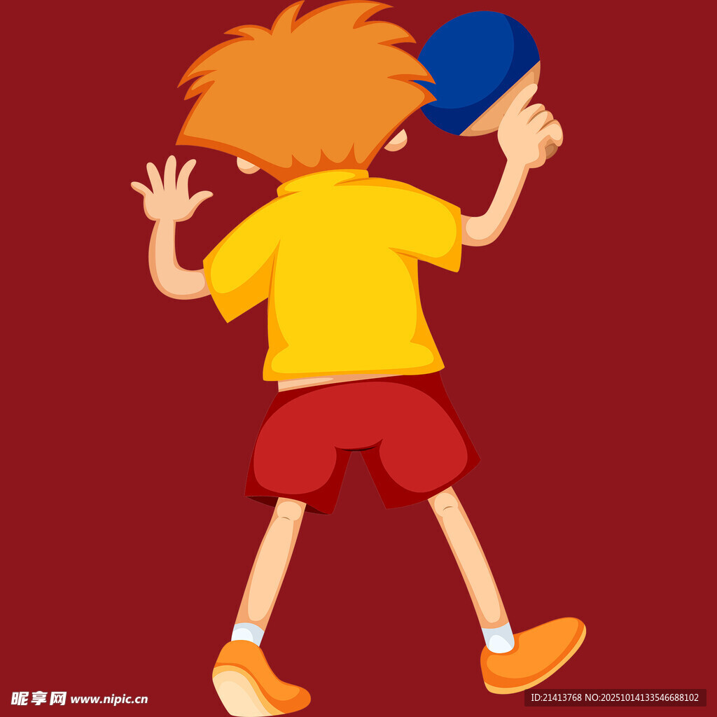 打乒乓球的活力少年