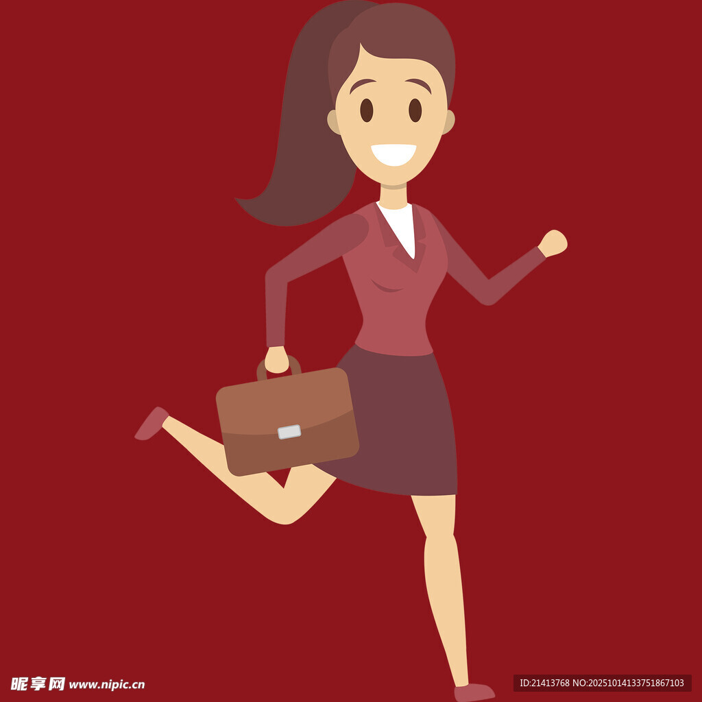 奔跑的职场女性