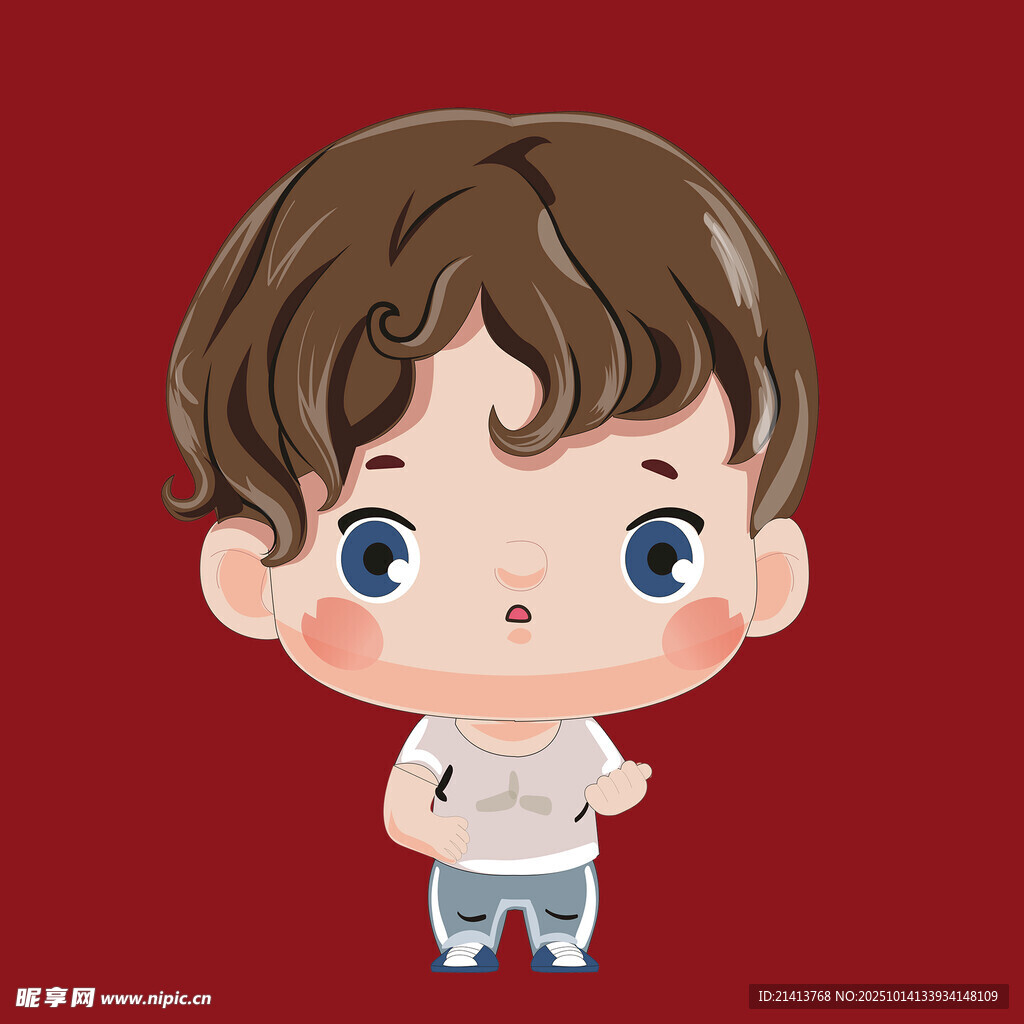 可爱小男孩卡通形象