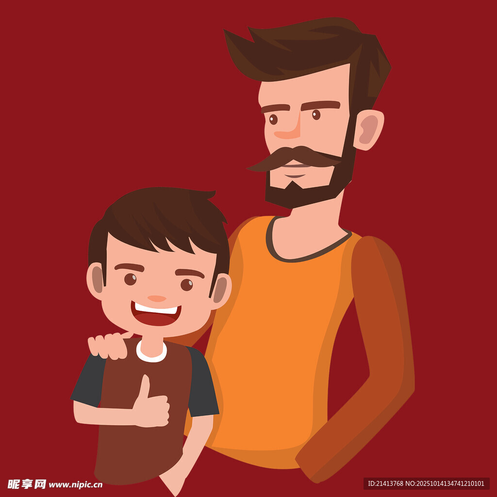 父子温馨时刻