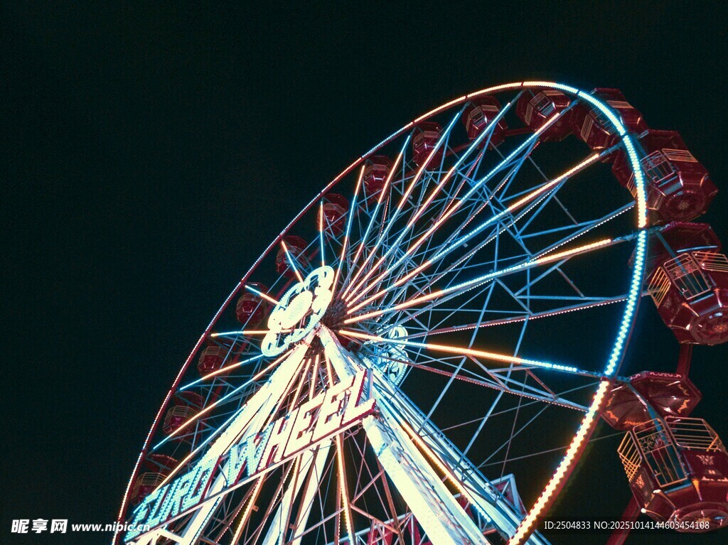 璀璨摩天轮夜景