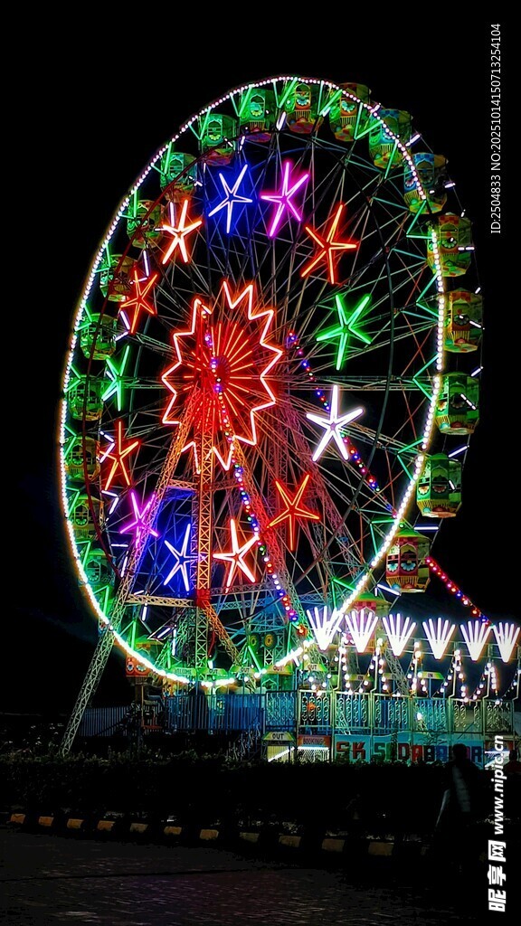 璀璨摩天轮夜景