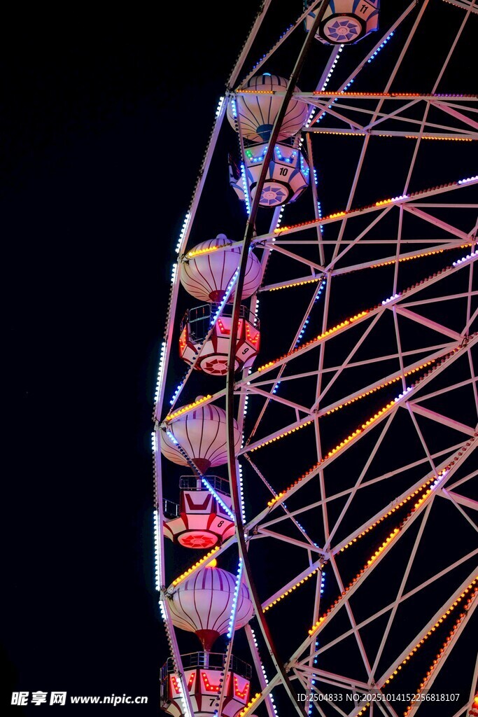 璀璨摩天轮夜景