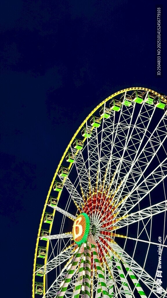 璀璨摩天轮夜景