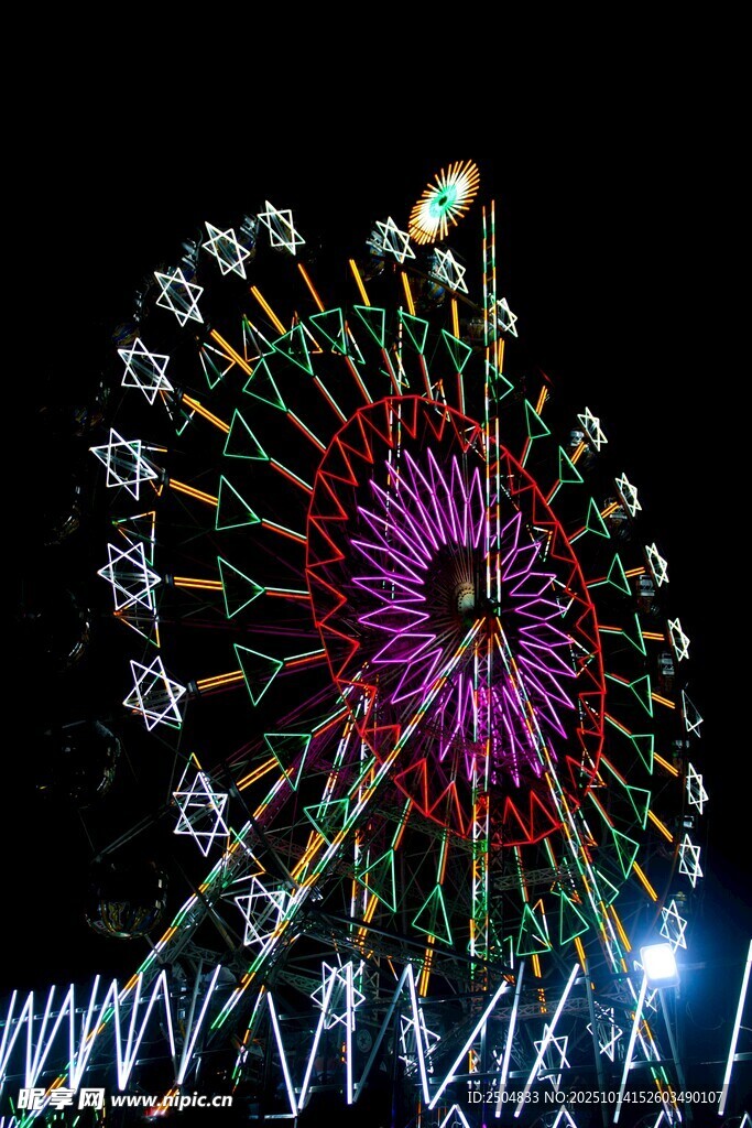 璀璨摩天轮夜景