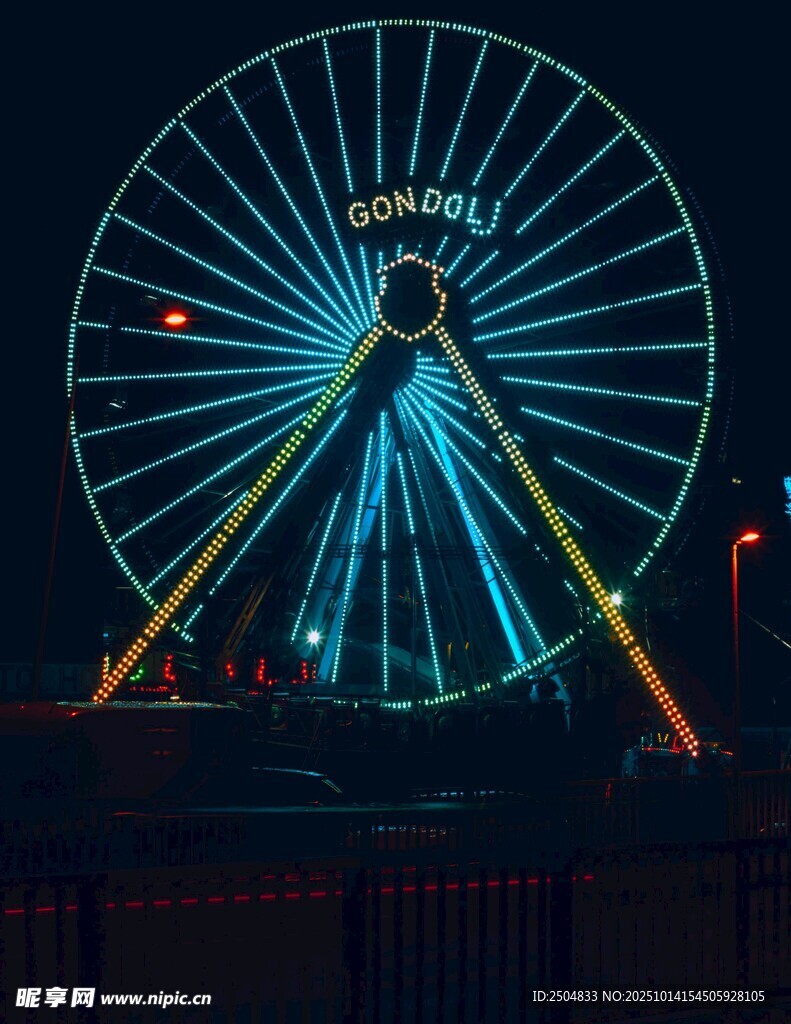 璀璨摩天轮夜景