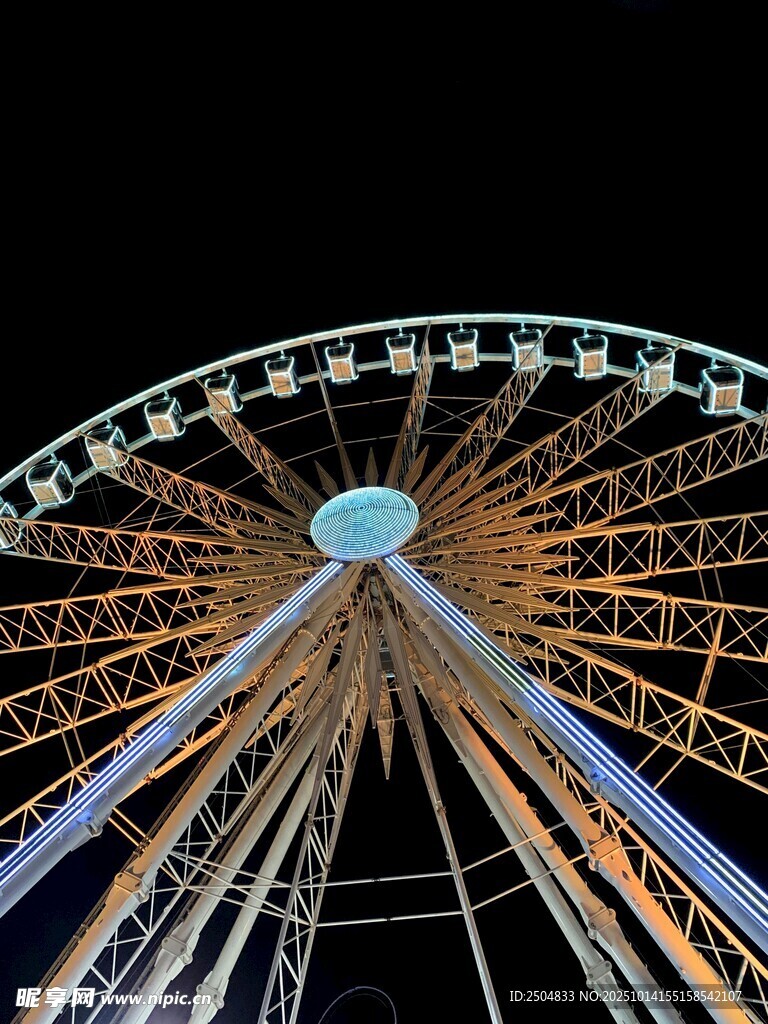 璀璨摩天轮夜景