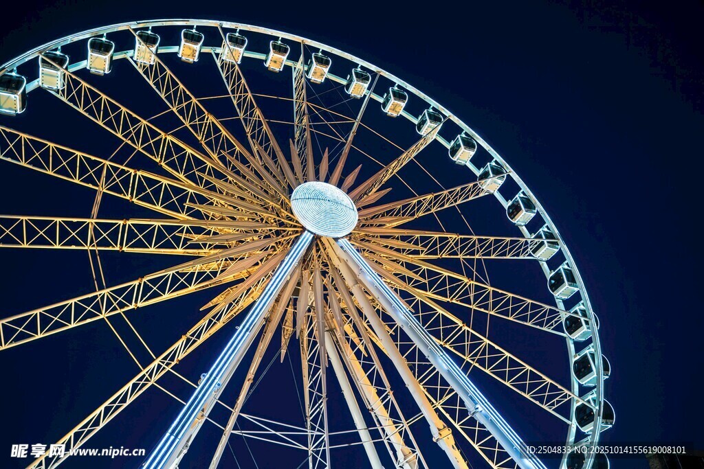 璀璨摩天轮夜景