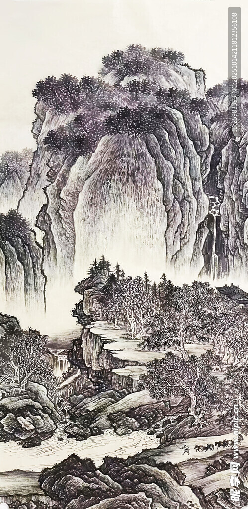 水墨山水图