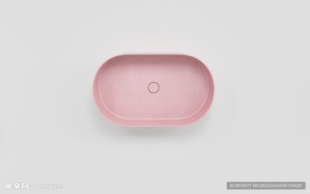 粉色椭圆形物件