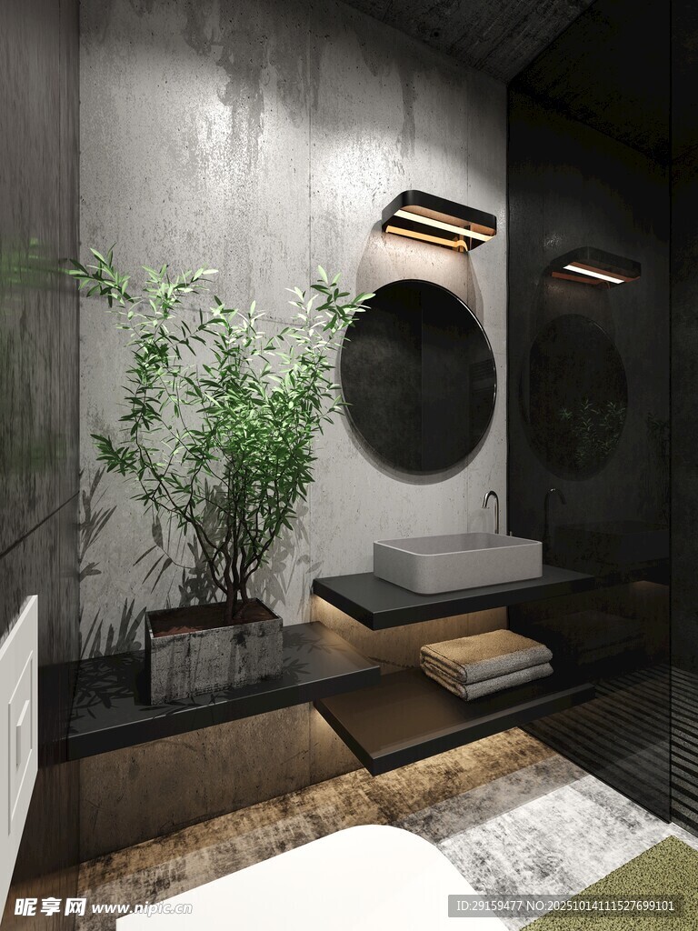 现代简约风浴室设计