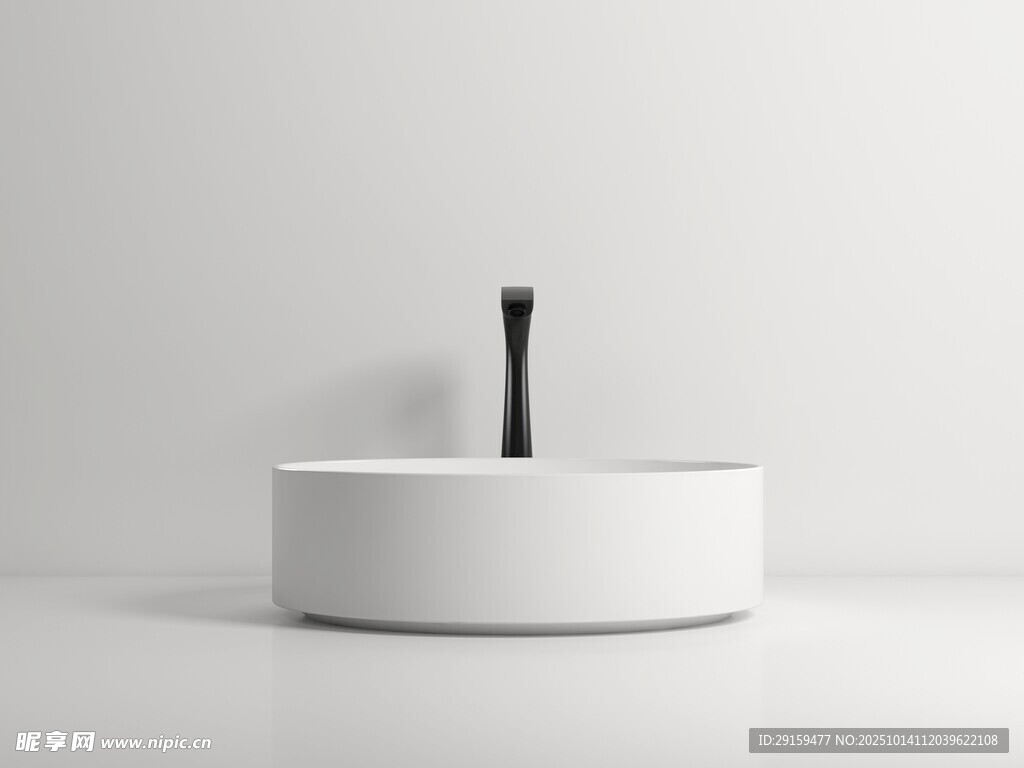 简约白色洗手盆设计展示