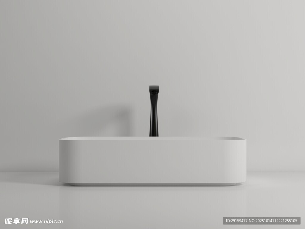 简约白色洗手盆设计