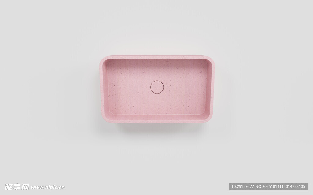 粉色方形物件