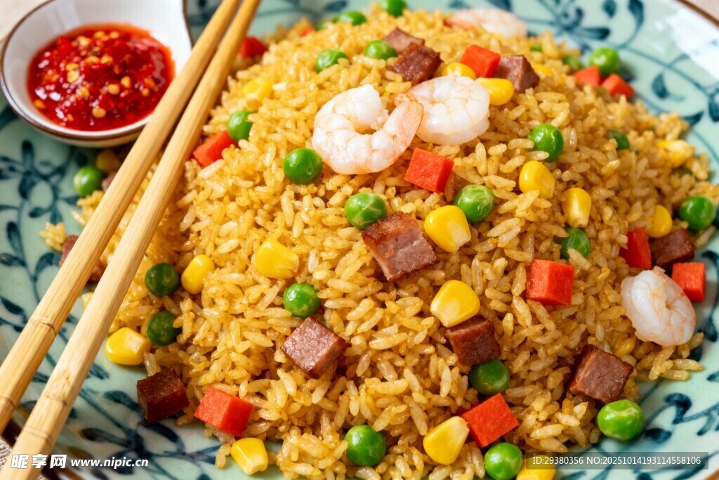 虾仁炒饭