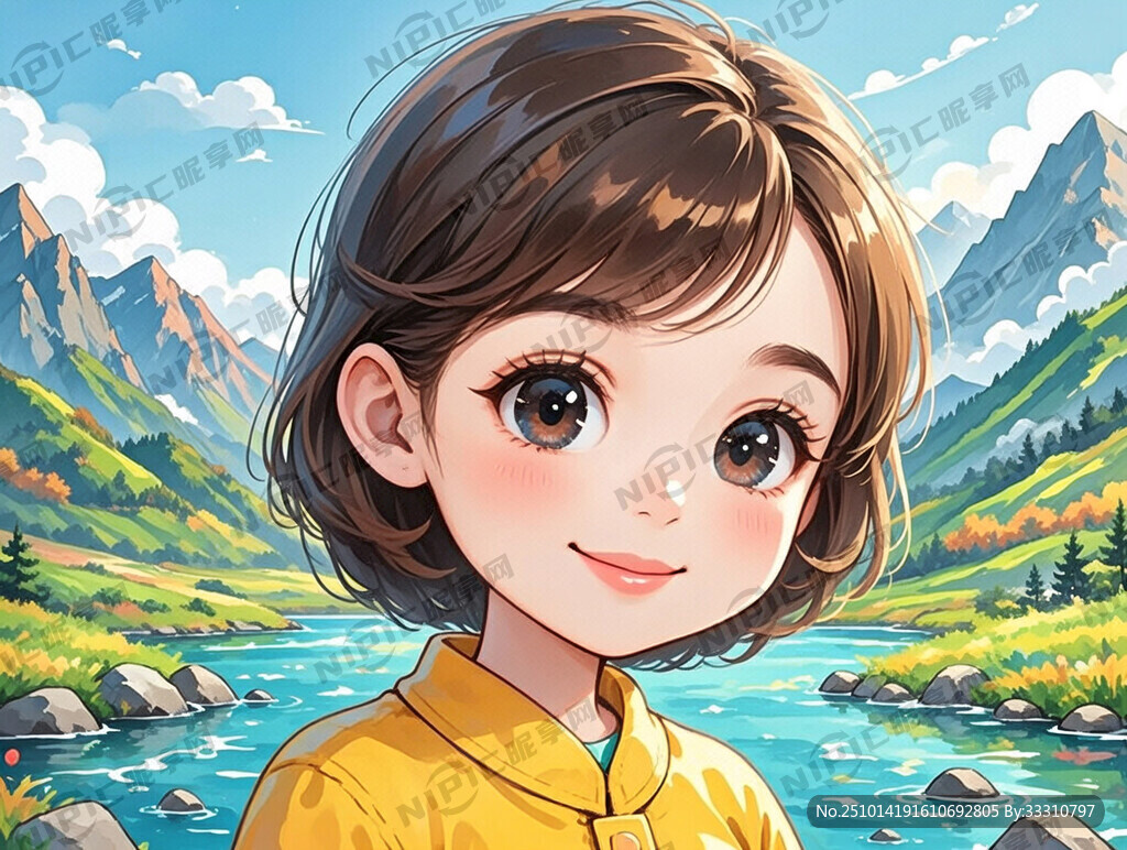 背景为风景山水   