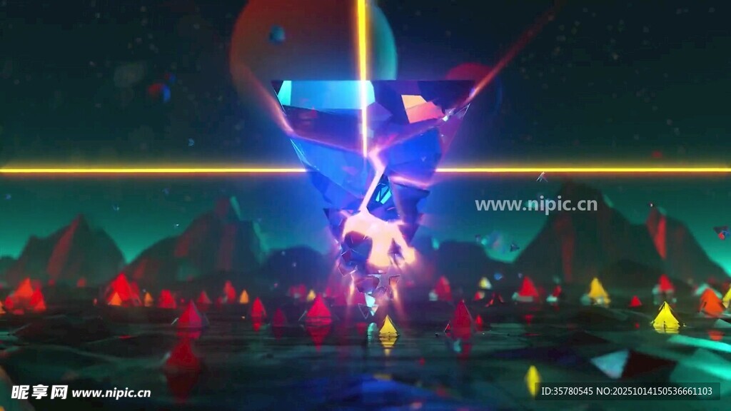 奇幻光影中的游戏角色场景