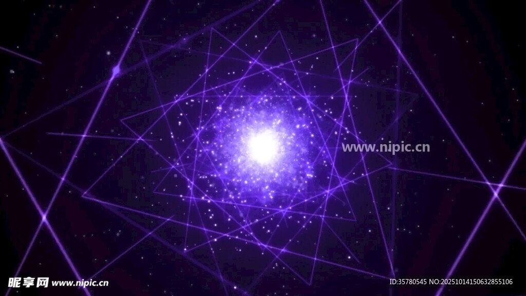 梦幻紫色星空几何图案