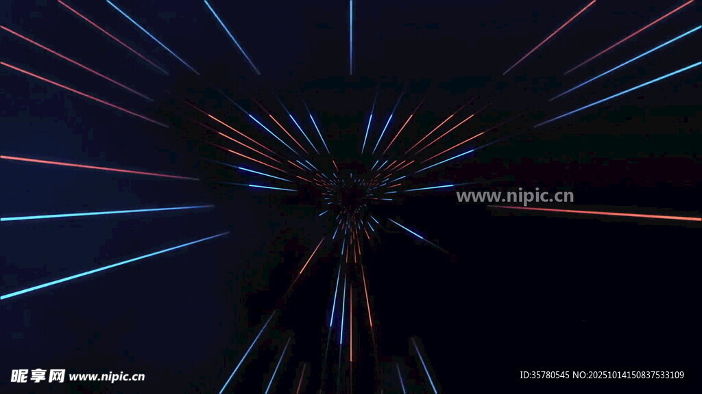绚丽激光夜景图