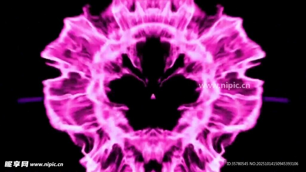 梦幻紫色火焰抽象图案