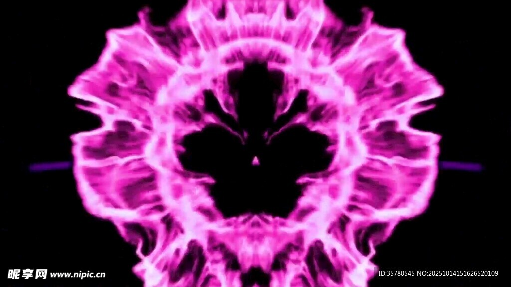 梦幻紫色火焰抽象图案
