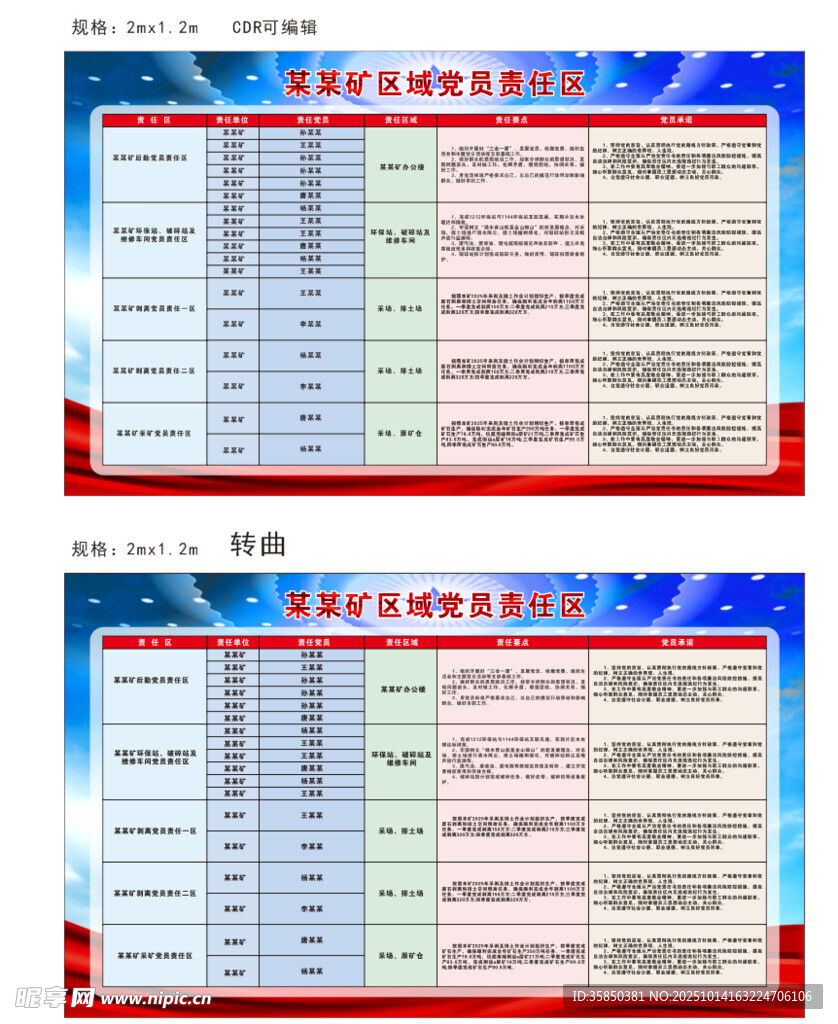 矿区域党员责任区